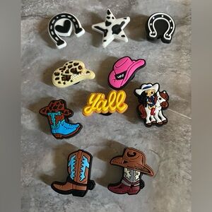 Cowboy Theme Croc Charms